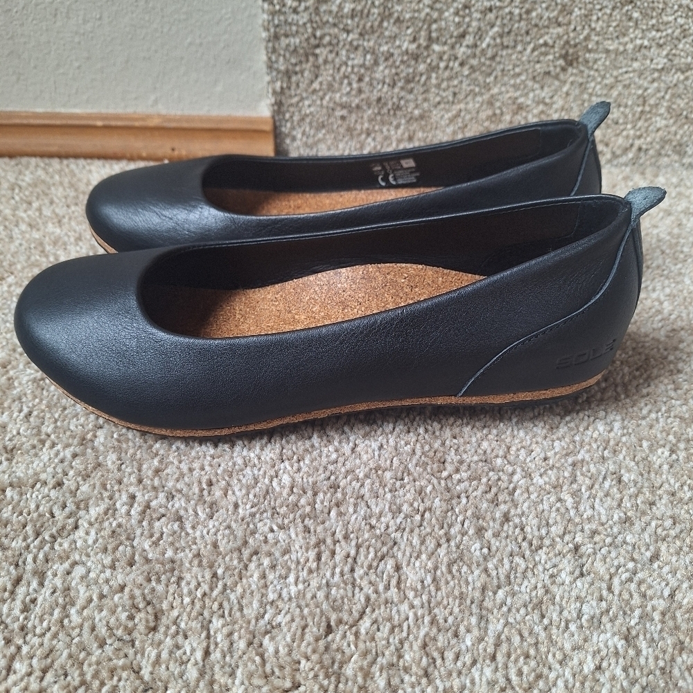 NWOT Womens Sole District by ReCork Grace Black Slip On Shoes Size 7 - Picture 2 of 10